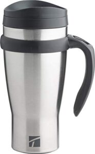 trudeau maison drive time, 18 oz, stainless steel travel mug, 1 count (pack of 1)