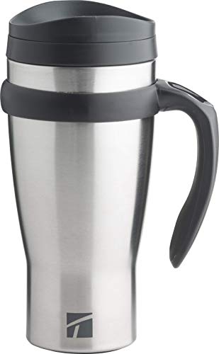 Trudeau Maison Drive Time, 18 oz, Stainless Steel Travel Mug, 1 Count (Pack of 1)
