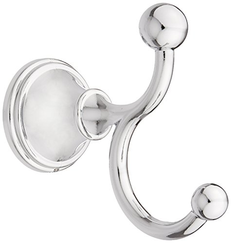 Franklin Brass, Polished Chrome 125861 Crestfield, Bath Hardware Accessory, Double Robe Hook