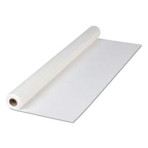 hoffmaster 114000 plastic tablecover roll, 300′ length x 40″ width, white