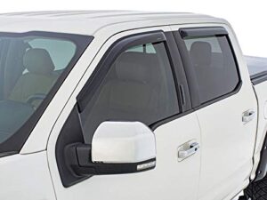 stampede 6253-2 tape-onz sidewind deflector for ram 4-door (smoke)