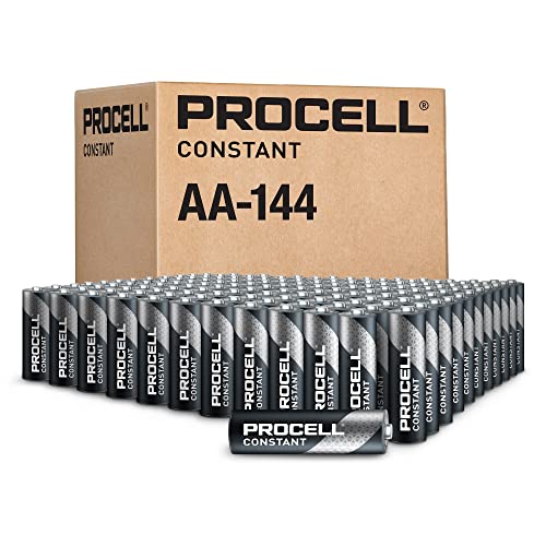 ProCell Alkaline Constant AA Batteries, 1.5V Alkaline AA for Low Drain Professional Devices, Double A Battery with Long-Lasting Power, All-Purpose AA Industrial Batteries, 144-Count Bulk Pack