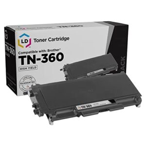 ld products compatible toner cartridge replacement for brother tn-360 high yield (black)