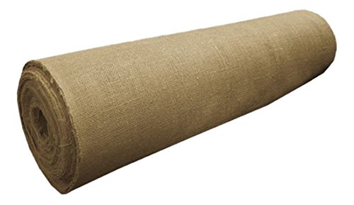 AK TRADING CO. 60-Inches Wide Natural Jute Burlap Fabric Rolls - 100 Yards