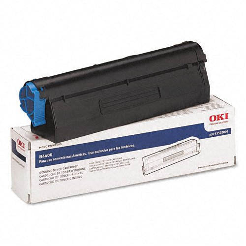 Okidata 43502001 B4550 B4600 Toner Cartridge (Black) in Retail Packaging