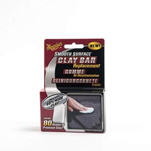 Meguiar's G1001EU Individual Clay Bar 80g of clay to safely remove surface bonded contaminants such as tar, tree sap, overspray and industrial fallout