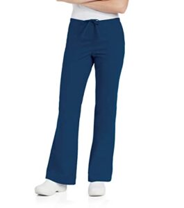 landau essentials relaxed fit 2-pocket scrub pants for women 8335