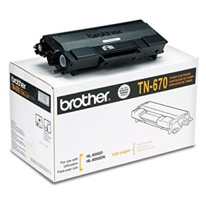 brother tn670 toner – retail packaging
