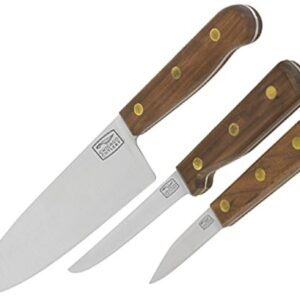 Chicago Cutlery B42 Walnut Tradition 3-Piece Prep Knife Set