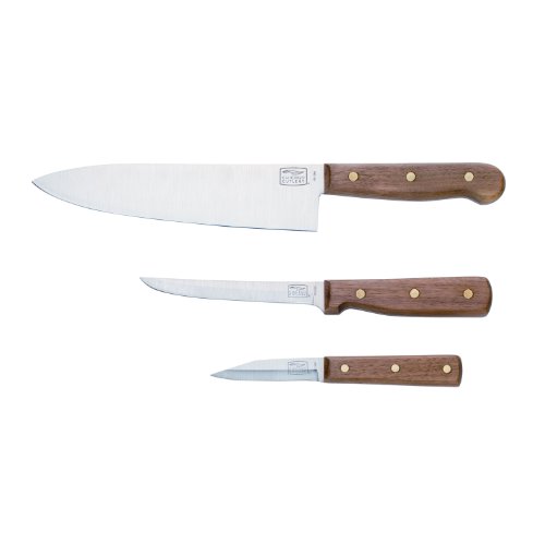 Chicago Cutlery B42 Walnut Tradition 3-Piece Prep Knife Set