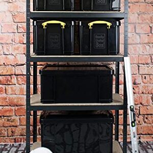 Really Useful 64L Recycled Plastic Storage Box Black 64Black R