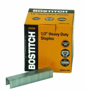 bostitch office sb351/2-5m heavy duty premium staples, 55-85 sheets, 0.5-inch leg, 5,000 per box (packaging may vary)