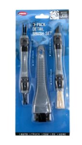 carrand 93019 vent, dash, and crevice detail brush set , gray
