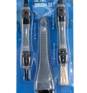 Carrand 93019 Vent, Dash, and Crevice Detail Brush Set , Gray