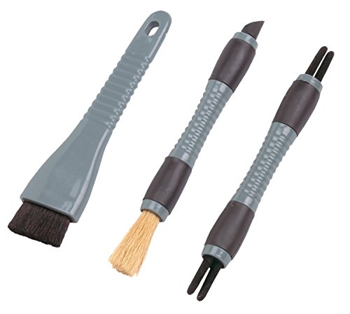 Carrand 93019 Vent, Dash, and Crevice Detail Brush Set , Gray