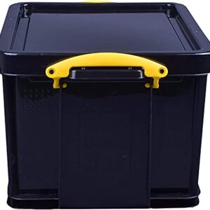 Really Useful 35L Recycled Plastic Storage Box Black 35Black R