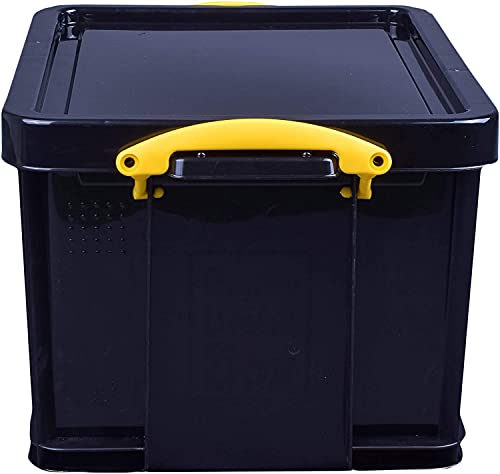 Really Useful 35L Recycled Plastic Storage Box Black 35Black R