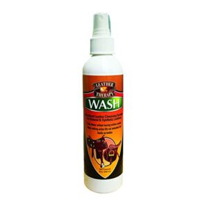 leather therapy wash, premium cleaner & moisturizer for natural and synthetic leather, 16oz