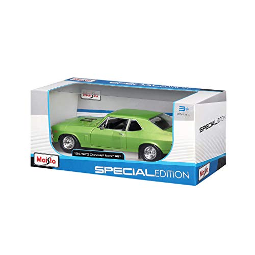 Maisto 1:24 Scale 1970 Chevrolet Nova SS Diecast Vehicle (Colors May Vary) , Green