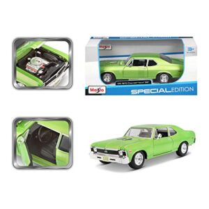 Maisto 1:24 Scale 1970 Chevrolet Nova SS Diecast Vehicle (Colors May Vary) , Green