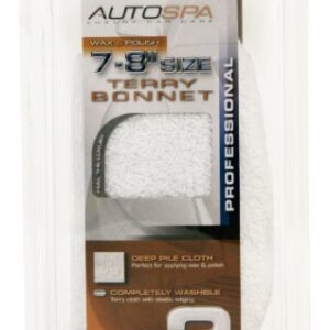 AutoSpa 40401AS Cotton Terry 7-8" Polishing Bonnet