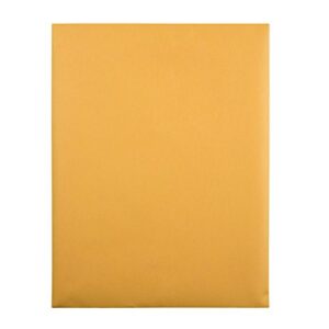 Quality Park 10 x 13 Clasp Envelopes, Gummed, Moisture-Activated Adhesive for Permanent Secure Seal, 28 lb Paper, Brown Kraft, 100/Box (QUA37897)