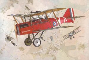 roden s.e.5a wolseley viper single seat biplane fighter airplane model building kit, 1/32 scale