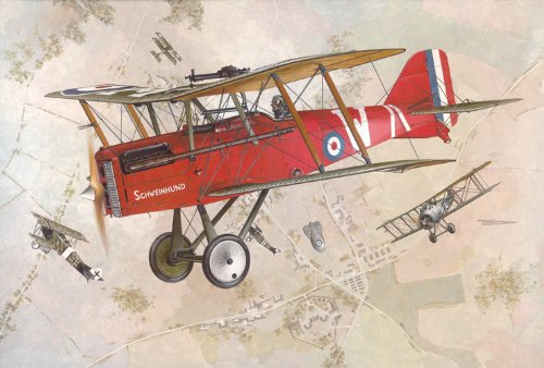 Roden S.E.5A Wolseley Viper Single Seat Biplane Fighter Airplane Model Building Kit, 1/32 Scale