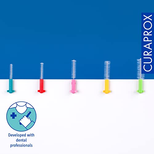 Curaprox CPS 457 Pocket Set Interdental Brushes, Pocket Set with Storage Box, Holder and All 5 CPS Prime Interdental Brushes