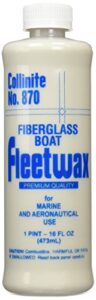 collinite 870 fiberglass boat fleetwax, 16 oz.