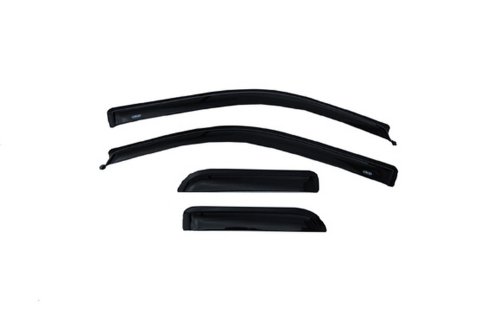 Auto Ventshade [AVS] Ventvisor / Rain Guards | Outside Mount, Smoke Color, 4 pc | 94738 | Fits 2004 - 2014 Ford F-150 SuperCab