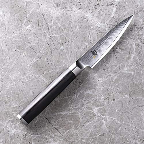 Shun Cutlery Classic Paring Knife 3.5", Small, Nimble Cooking Knife for Peeling, Coring, Trimming and More, Precise Cutting Knife, Handcrafted Japanese Kitchen Knife