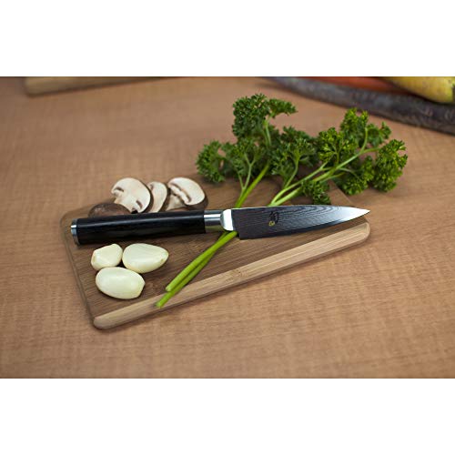 Shun Cutlery Classic Paring Knife 3.5", Small, Nimble Cooking Knife for Peeling, Coring, Trimming and More, Precise Cutting Knife, Handcrafted Japanese Kitchen Knife