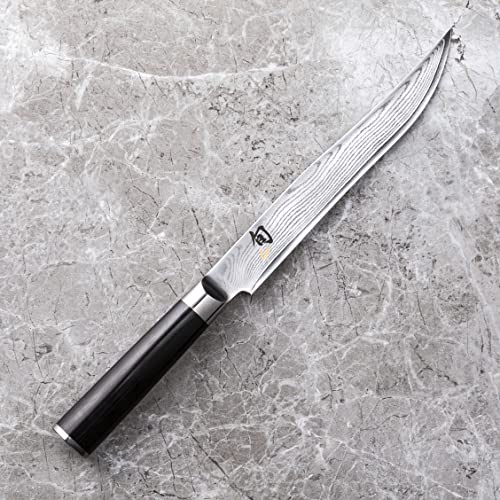 Shun Classic 8 Inch Carving Knife, Stainless Steel Handcrafted in Japan, DM0703