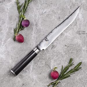 Shun Classic 8 Inch Carving Knife, Stainless Steel Handcrafted in Japan, DM0703