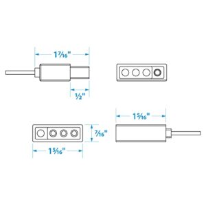 Seachoice Trailer Y Harness, Marine Grade, for Wishbone Trailers, 25 Ft. Long, 48 in, Vehicle Side Connectors