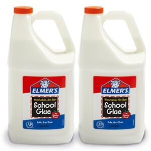 elmer’s liquid school glue, washable, 1 gallon, 2 count