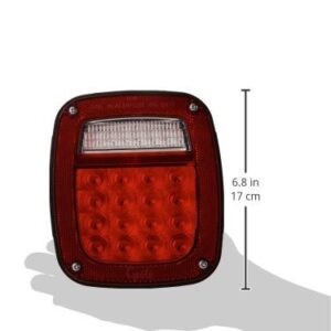 Grote Box Lamp, LED with Sidemarker, RH, Red