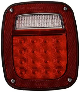 grote box lamp, led with sidemarker, rh, red