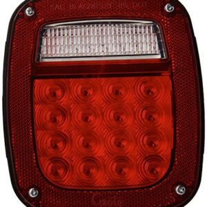 Grote Box Lamp, LED with Sidemarker, RH, Red