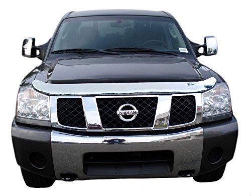 Auto Ventshade [AVS] Hood/Bug Shield for 2005 - 2015 Nissan Armada , 2004 - 2015 Nissan Titan | Medium Profile - Chrome, 1 pc. | 680402