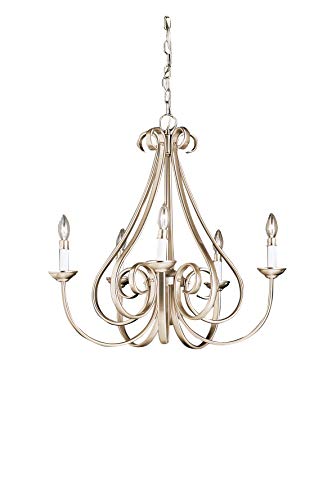 Kichler Dover 24.5" 5 Light Chandelier in Brushed Nickel