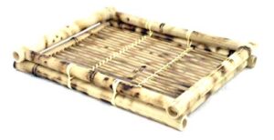 asian home bamboo tray for tea sets and sake sets sm