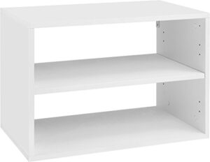 organized living freedomrail 1 shelf obox – white
