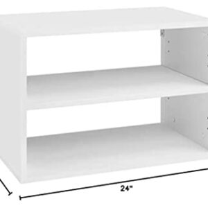 Organized Living freedomRail 1 Shelf OBox - White