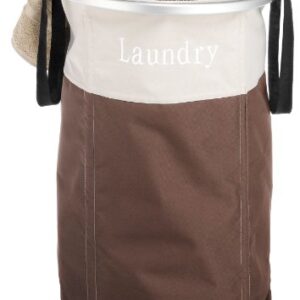 Whitmor Easycare Round Laundry Hamper Java