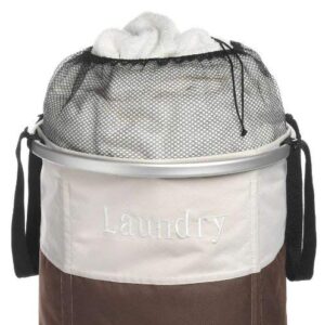 Whitmor Easycare Round Laundry Hamper Java