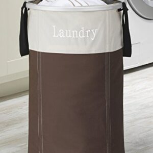 Whitmor Easycare Round Laundry Hamper Java