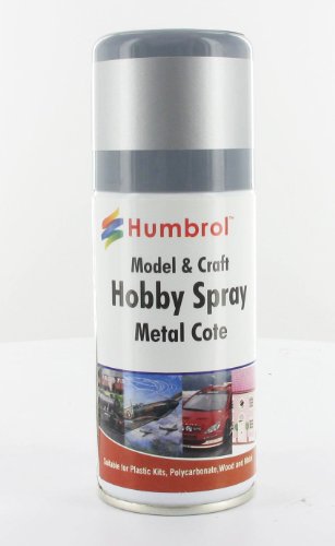 Humbrol AD6995 No 27002 Metalcote Polished Aluminium - Modellers Spray (150ml)