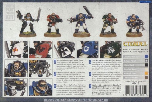 Games Workshop Space Marine Scouts Squad Warhammer 40k